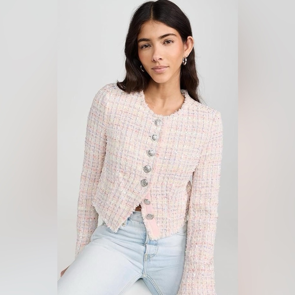 LoveShackFancy Falima Tweed Jacket